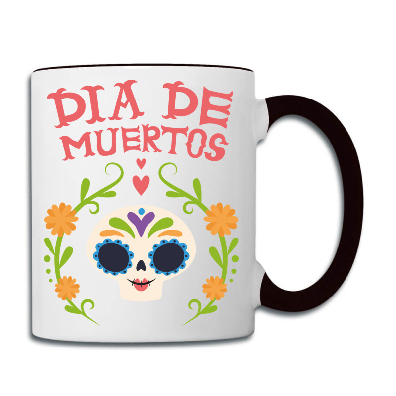 Dia De Muertos, Skull, Skulls, Skeleton, Flowers Coffee Mug | Artistshot