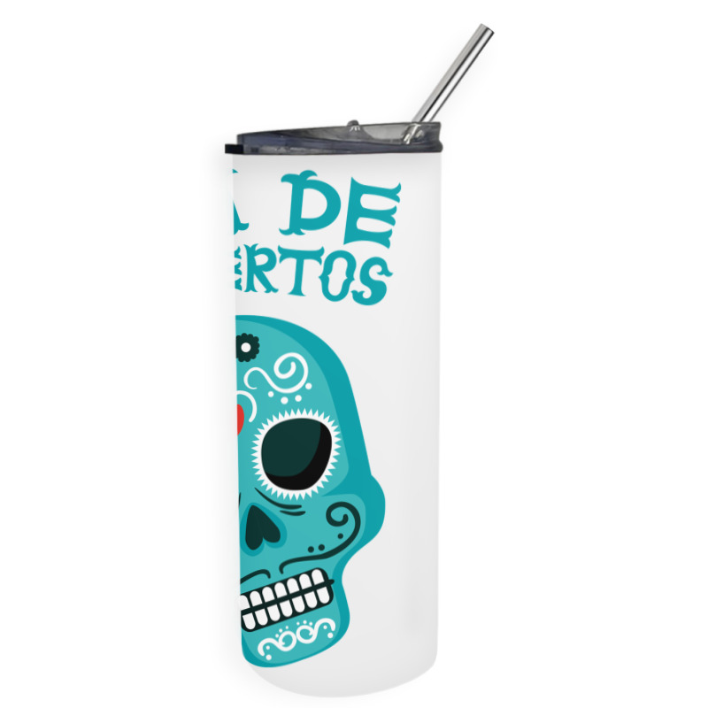 Dia De Muertos, Skull, Skulls, Skeleton Skinny Tumbler | Artistshot