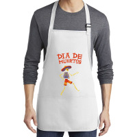 Dia De Muertos, Skull, Skulls, Skeleton, Dance Medium-length Apron | Artistshot