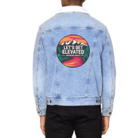 Quotes Adventure Awaits Unisex Sherpa-lined Denim Jacket | Artistshot