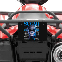 Sugar Skull Girl Atv License Plate | Artistshot