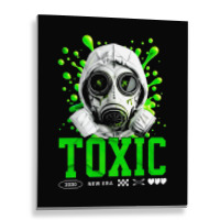 Toxic Gas Mask Ecology Concept Metal Print Vertical | Artistshot