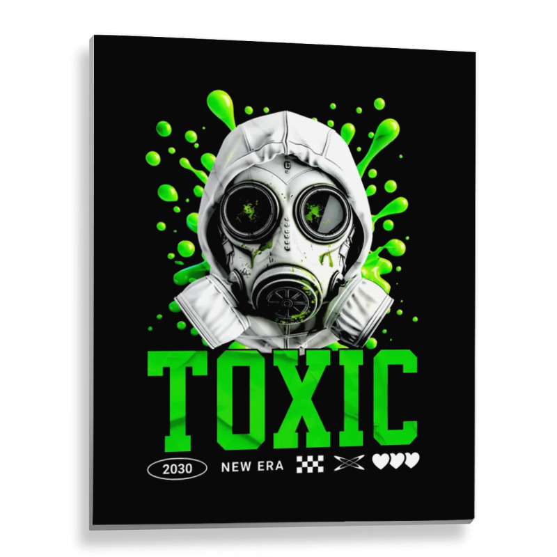 Toxic Gas Mask Ecology Concept Metal Print Vertical | Artistshot