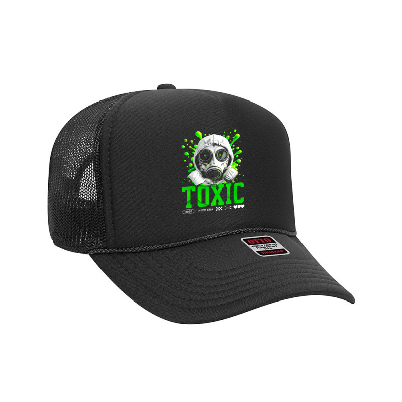 Toxic Gas Mask Ecology Concept Foam Trucker Hat | Artistshot