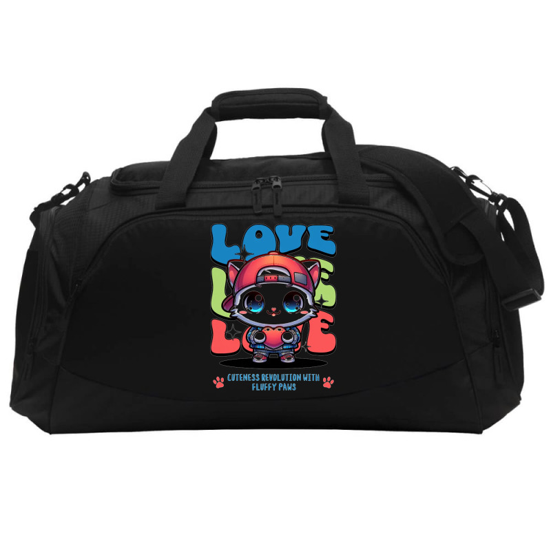 Cat Love Active Duffel | Artistshot