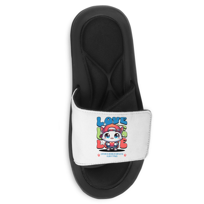 Cat Love Slide Sandal | Artistshot