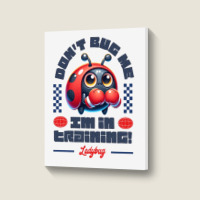 Funny Ladybug Training Quote Portrait Canvas Print | Artistshot