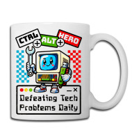 Retro Computer Master Cute Mascot Coffee Mug | Artistshot