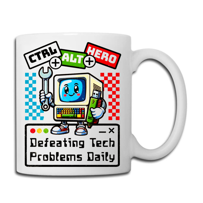 Retro Computer Master Cute Mascot Coffee Mug | Artistshot