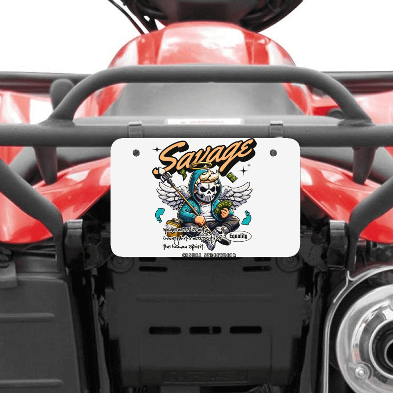 Savage Casual Atv License Plate | Artistshot