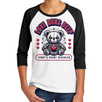 Teddy Bear X-ray Skeleton Heart Love Funny Cool Qu Youth 3/4 Sleeve | Artistshot