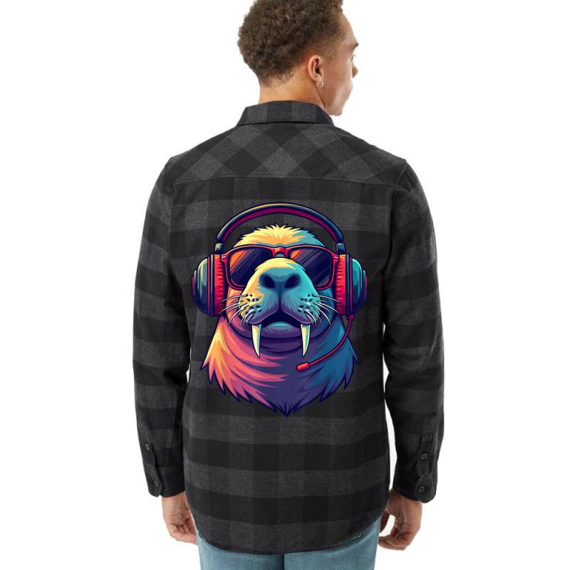 Dj Manatee Flannel Shirt | Artistshot