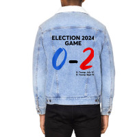 Election 2024 Game 0   2 You Missed Funny Again Unisex Sherpa-lined Denim Jacket | Artistshot