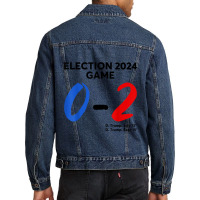 Election 2024 Game 0   2 You Missed Funny Again Men Denim Jacket | Artistshot