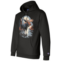 Moon Moose Champion Hoodie | Artistshot