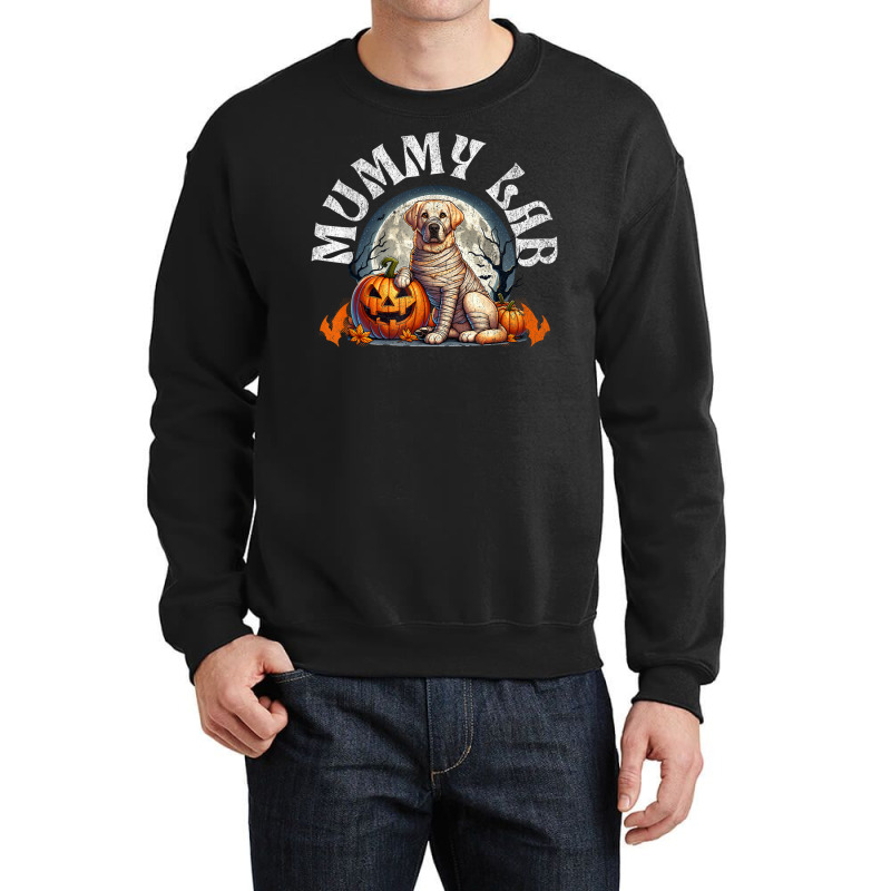 Mummy Lab Halloween Dog Crewneck Sweatshirt | Artistshot