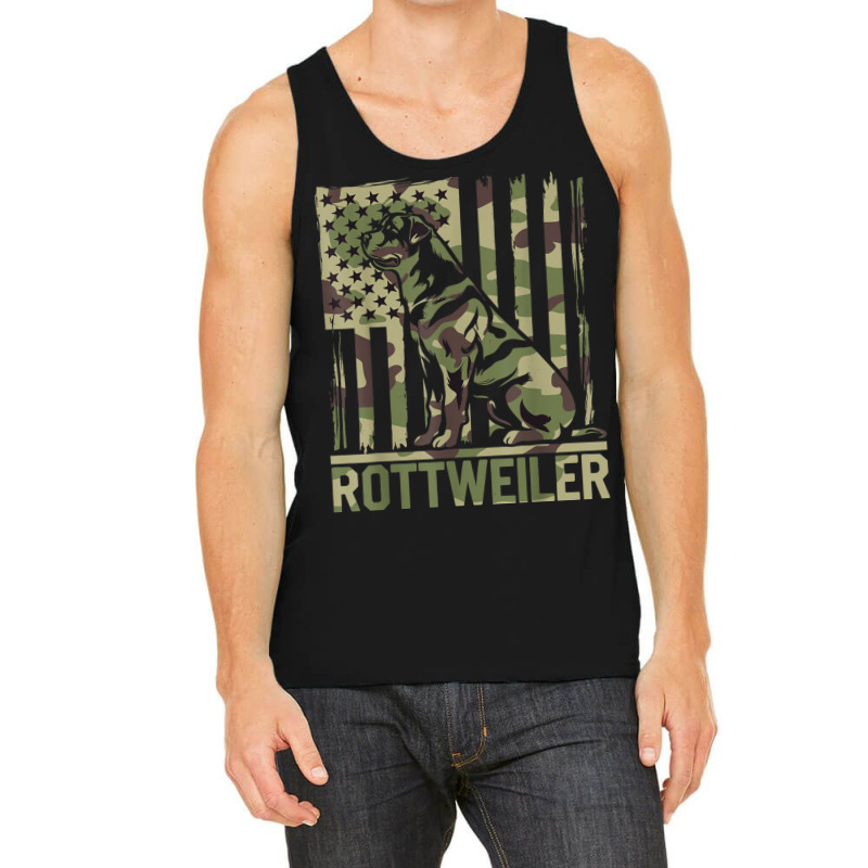 Rottweiler   Usa American Flag Camouflage Dog Owne Tank Top | Artistshot