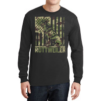 Rottweiler   Usa American Flag Camouflage Dog Owne Long Sleeve Shirts | Artistshot