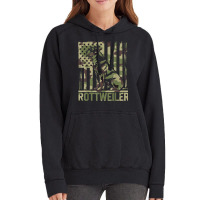 Rottweiler   Usa American Flag Camouflage Dog Owne Vintage Hoodie | Artistshot