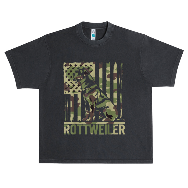 Rottweiler   Usa American Flag Camouflage Dog Owne Urban Heavy T-shirt | Artistshot