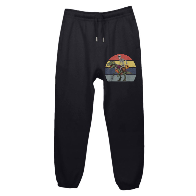 Skeleton Riding Mummy Dinosaur Halloween Urban Sweatpant | Artistshot