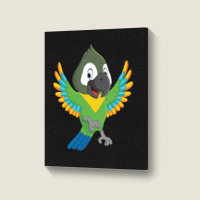 Senegal Parrot Colorful Portrait Canvas Print | Artistshot