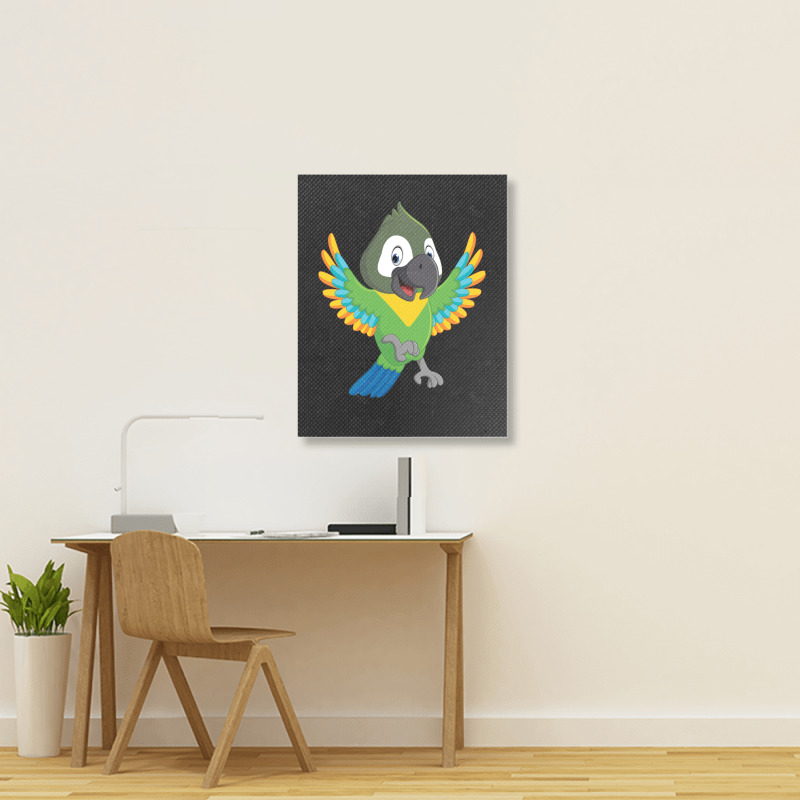 Senegal Parrot Colorful Portrait Canvas Print | Artistshot