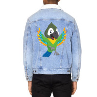 Senegal Parrot Colorful Unisex Sherpa-lined Denim Jacket | Artistshot