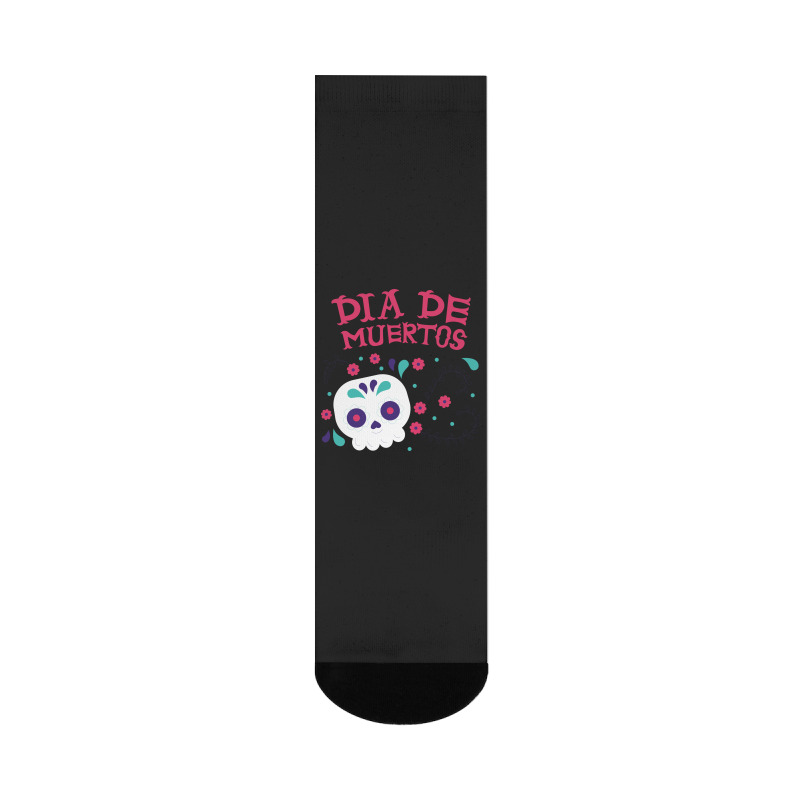 Dia De Muertos, Skull, Skulls, Skeleton, Flowers Crew Socks | Artistshot