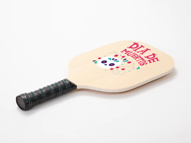 Dia De Muertos, Skull, Skulls, Skeleton, Flowers Pickleball Paddle | Artistshot