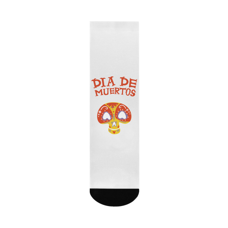 Dia De Muertos, Skull, Skulls, Skeleton, Flowers Crew Socks | Artistshot