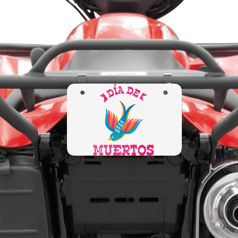 Dia De Muertos, Bird, Birds Atv License Plate | Artistshot