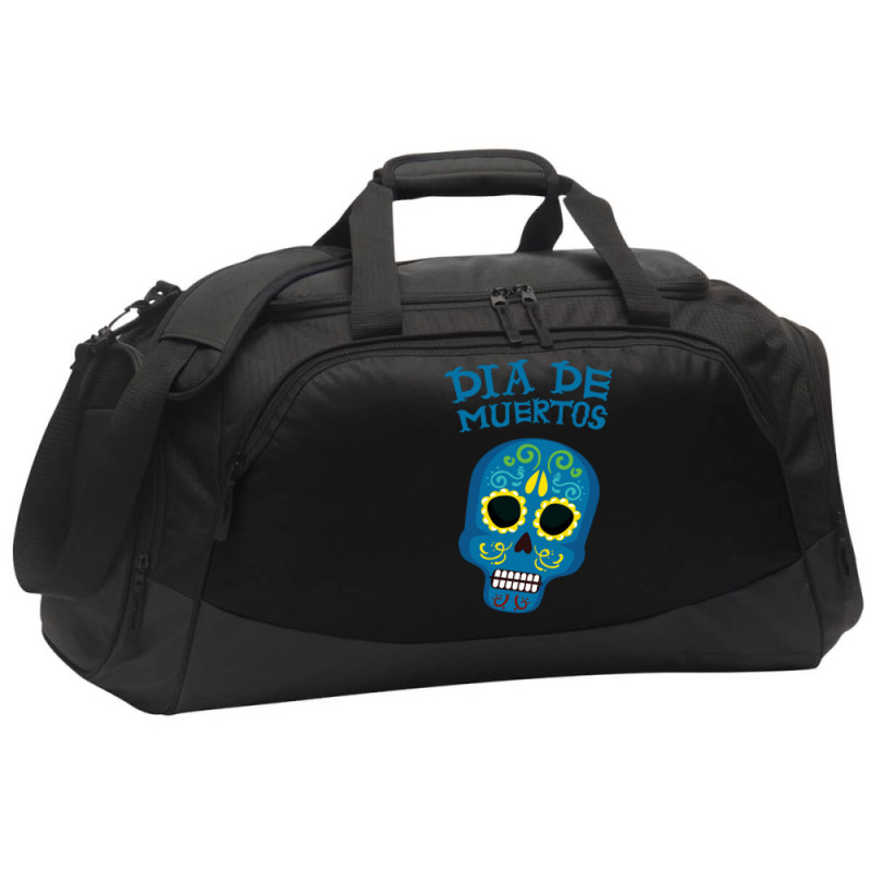 Dia De Muertos, Skull, Skuls, Skeleton, Flowers Active Duffel | Artistshot