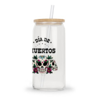 Dia De Muertos, Skull, Skuls, Skeleton, Flowers Glass Tumbler | Artistshot