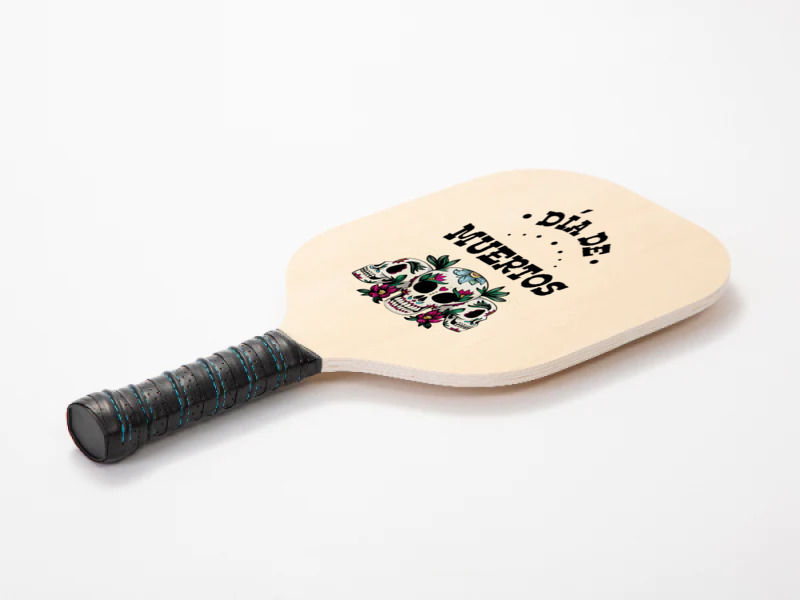 Dia De Muertos, Skull, Skuls, Skeleton, Flowers Pickleball Paddle | Artistshot