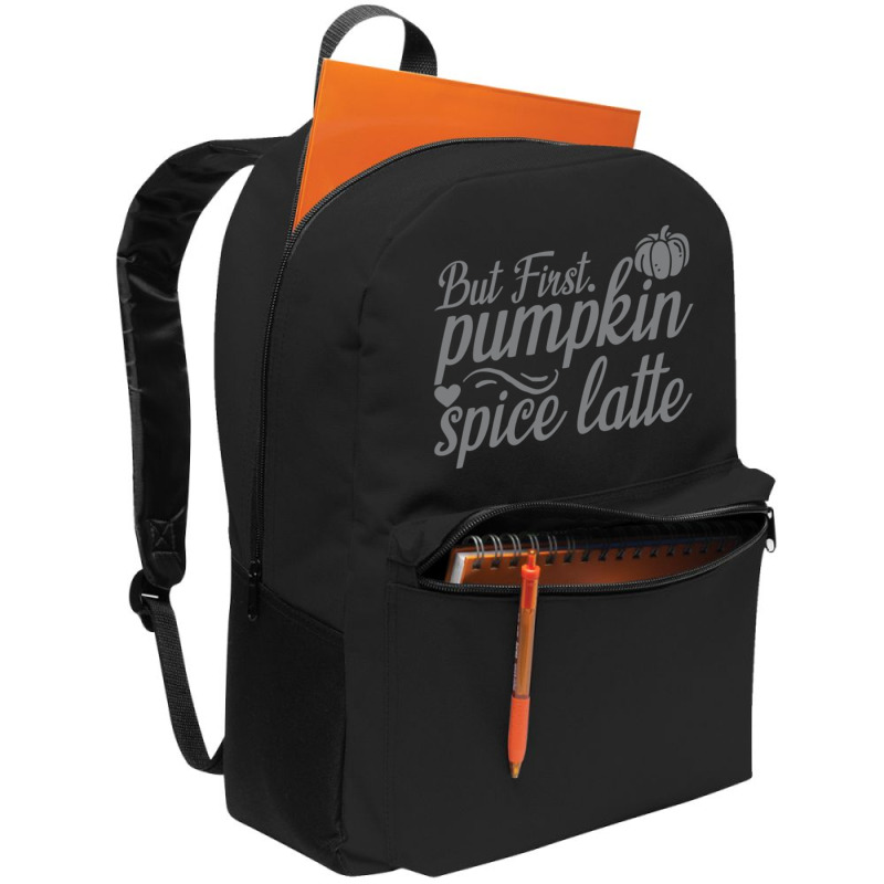 But First Pupmpkin Spice Latte, Halloween Backpack | Artistshot