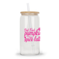 But First Pupmpkin Spice Latte, Halloween Glass Tumbler | Artistshot