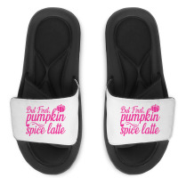 But First Pupmpkin Spice Latte, Halloween Slide Sandal | Artistshot