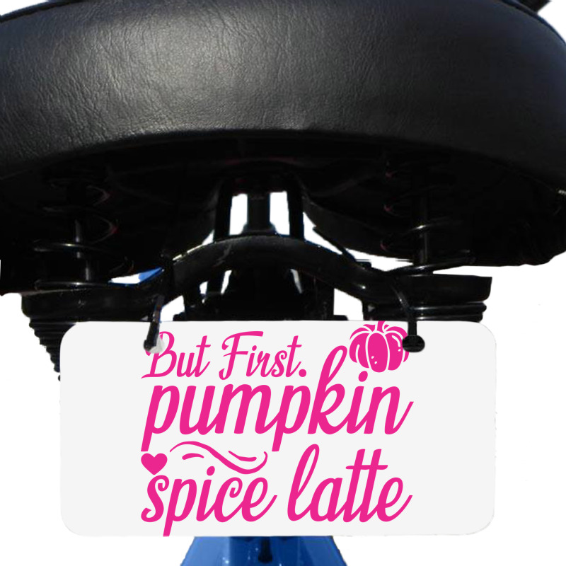 But First Pupmpkin Spice Latte, Halloween Bicycle License Plate | Artistshot