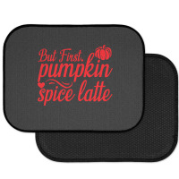 But First Pupmpkin Spice Latte, Halloween Rear Car Mat | Artistshot