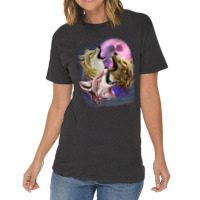 3 Jackals Howling At The Moon Vintage T-shirt | Artistshot