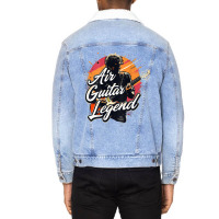 Air Guitar Lover Gag Unisex Sherpa-lined Denim Jacket | Artistshot