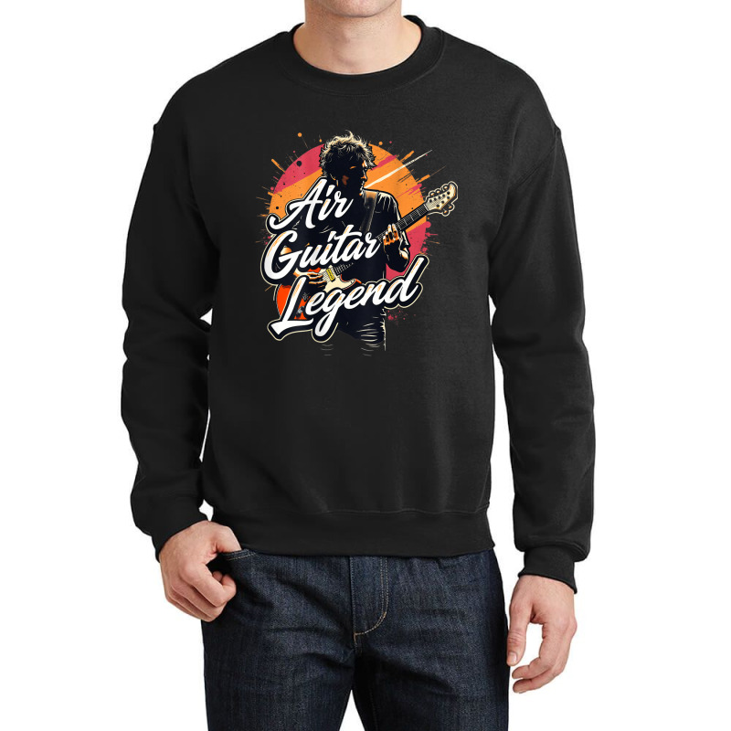 Air Guitar Lover Gag Crewneck Sweatshirt | Artistshot