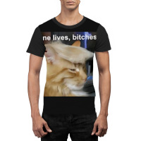 Cat Trump 9 Lives Baby Nine Lives B!vches Graphic T-shirt | Artistshot