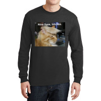 Cat Trump 9 Lives Baby Nine Lives B!vches Long Sleeve Shirts | Artistshot