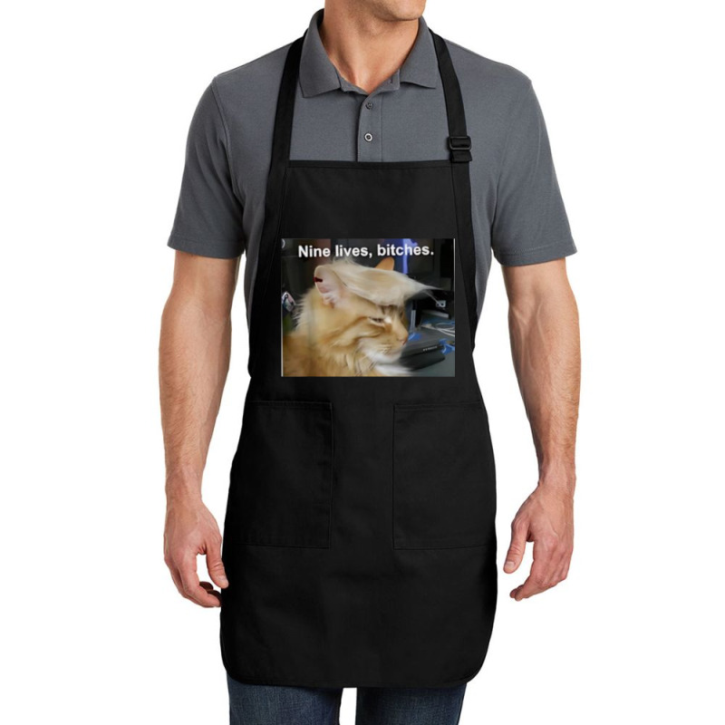 Cat Trump 9 Lives Baby Nine Lives B!vches Full-length Apron | Artistshot