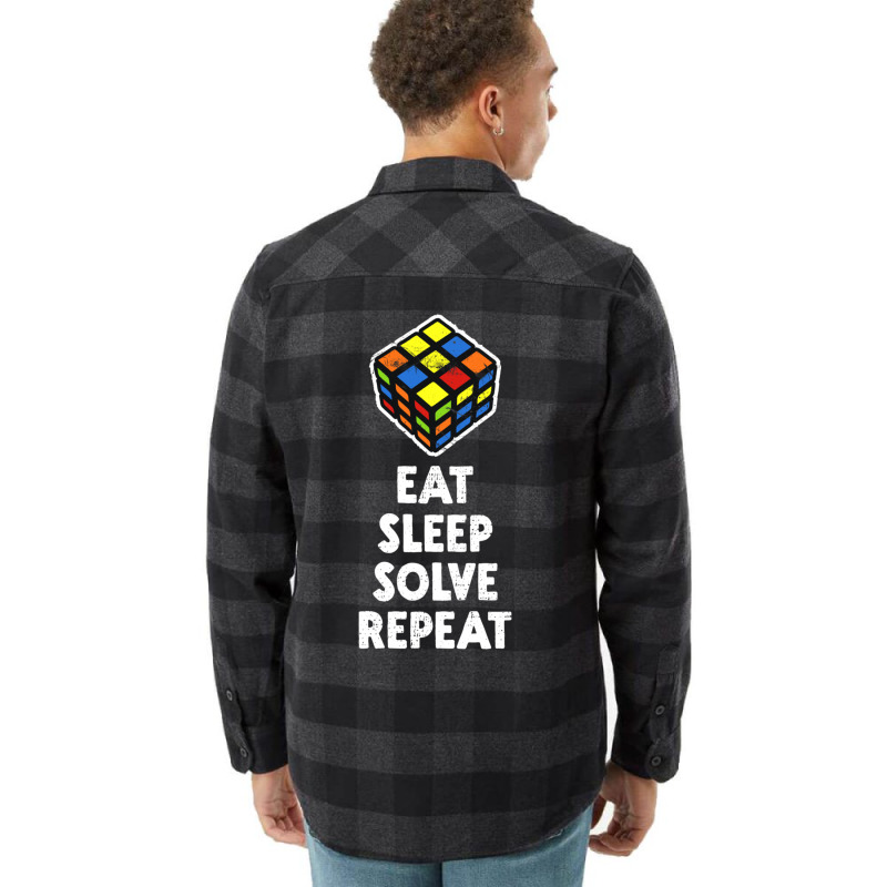 Eat Sleep Solve Repeat Flannel Shirt | Artistshot