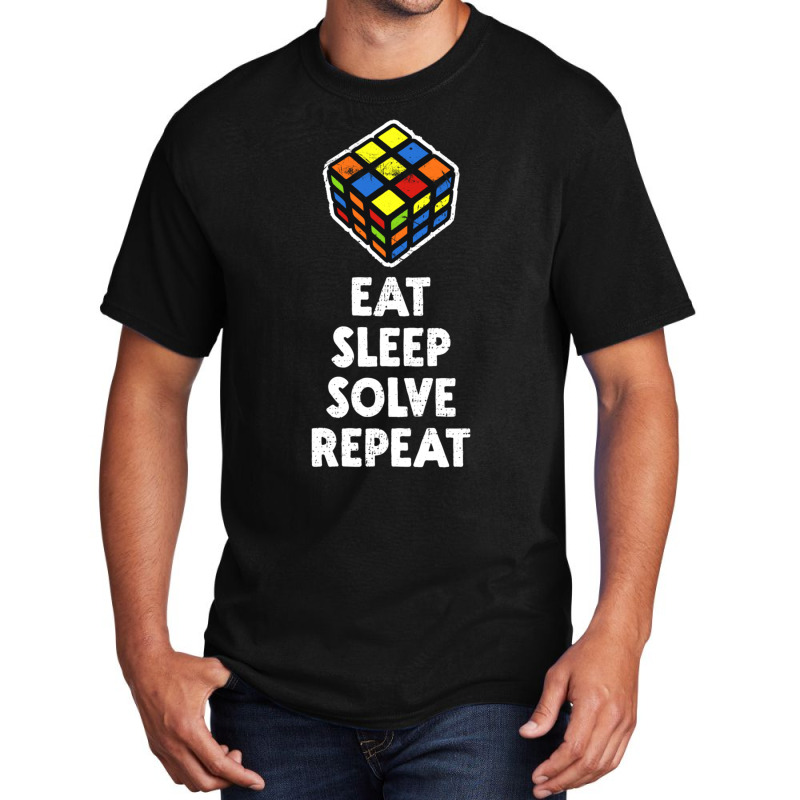 Eat Sleep Solve Repeat Basic T-shirt | Artistshot