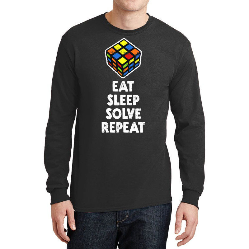 Eat Sleep Solve Repeat Long Sleeve Shirts | Artistshot