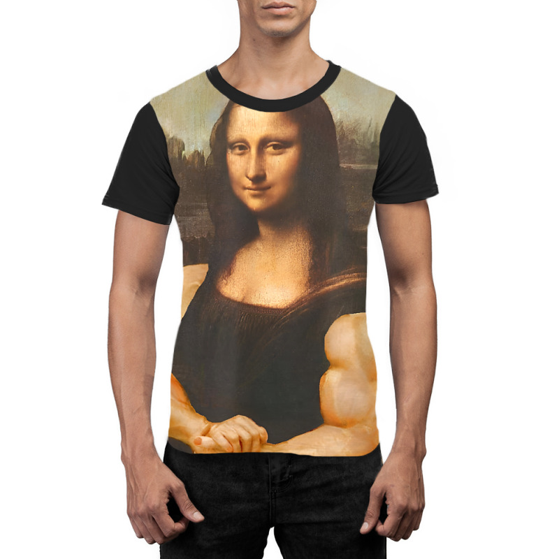 Funny Mona Lisa Bodybuilding Graphic T-shirt | Artistshot